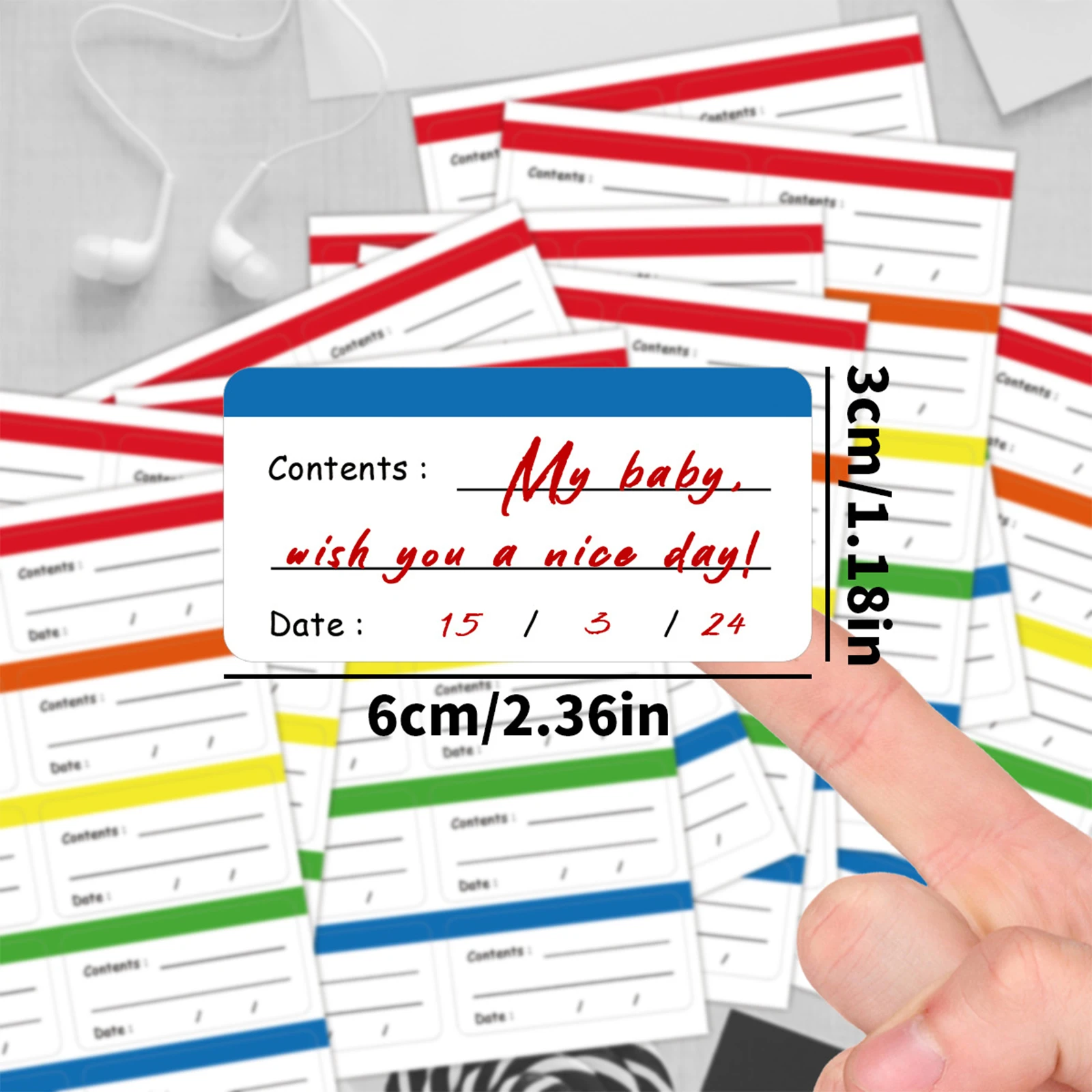 

10 шт. съемные этикетки для холодильника и хранения продуктов питания, цветные этикетки для холодильных шкафов, для идентификации еды на холодильнике