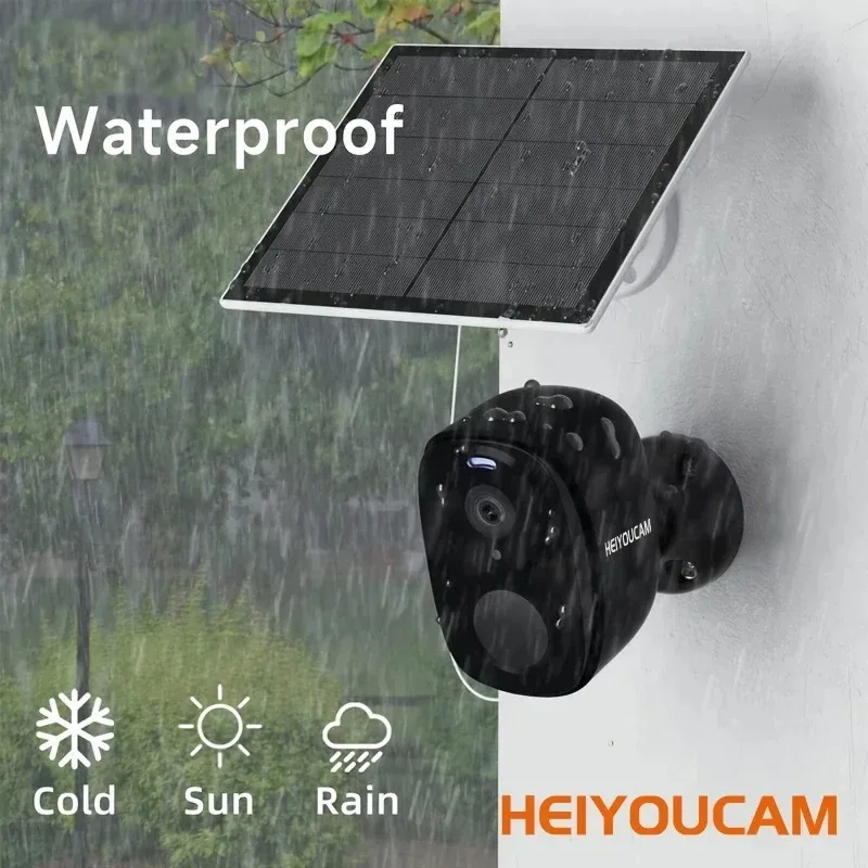 

Беспроводная уличная камера видеонаблюдения 2K 3MP с питанием от аккумулятора, Wi-Fi, прожектором, сиреной, двусторонней аудиосвязью, водонепроницаемая