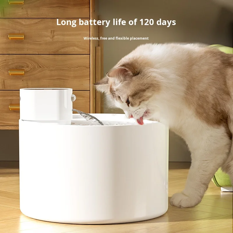 

Экологичная керамическая кормушка для кошек и собак с твердым узором, неэлектрический беспроводной датчик, диспенсер для воды, зарядка для животных