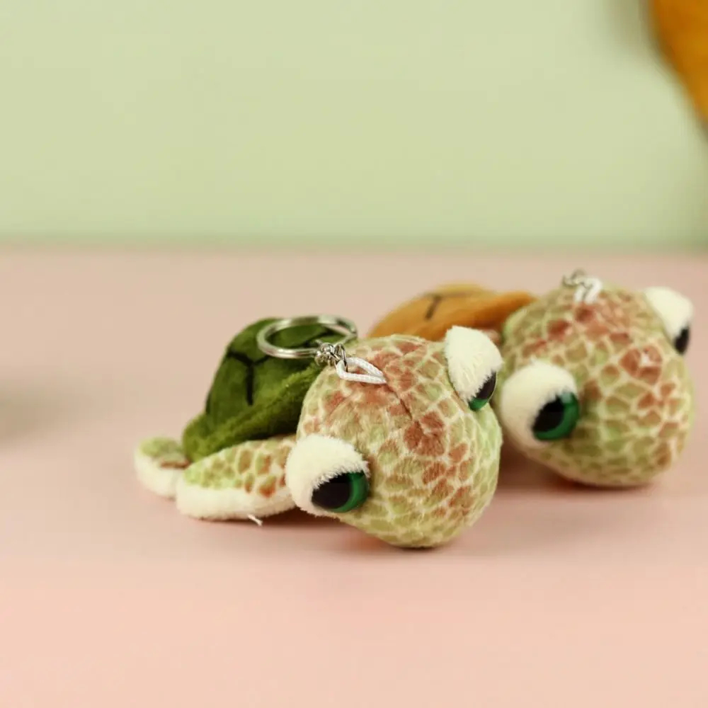 Rucksack Charme Schildkröte Schildkröte Plüsch-schlüsselanhänger Gefüllte Cartoon Anime Schildkröte Puppe Anhänger Kleine Weiche Plüsch Spielzeug Schlüsselring Kind Mädchen Junge