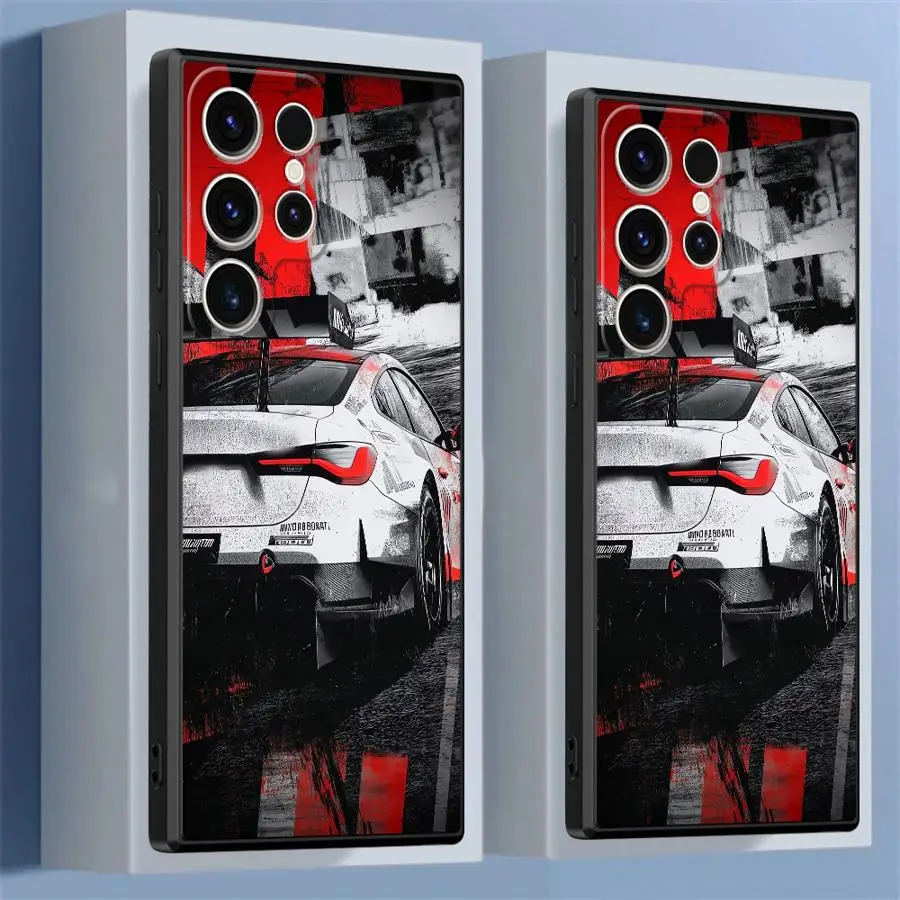 Case for Samsung Galaxy S26 Ultra S25 Plus S20 FE Note 20 10 S21 S22 S24 S23 Phone Cover JDM Sport Car view 5
