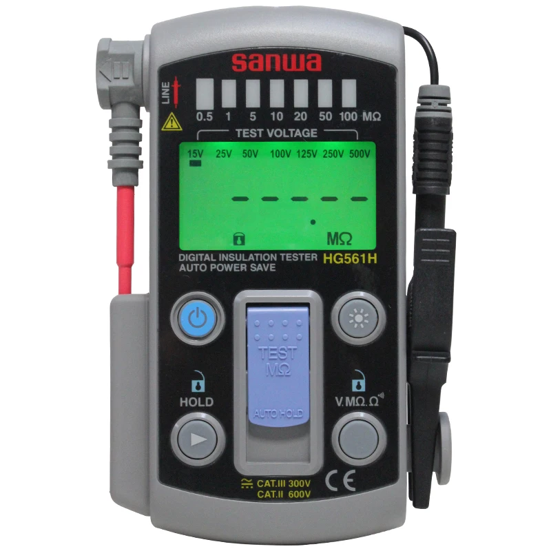 Япония Sanwa HG561H Портативный многодиапазонный цифровой тестер сопротивления изоляции/выход 500 В, 110 МОм