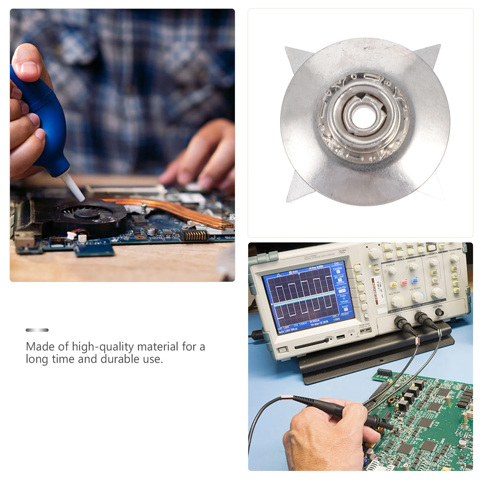 

20Pcs Metal Star Claw Electrostatic Buckle Anti-Static Durable Smooth Surface Polished Neat for Electronic Equipment Grounding