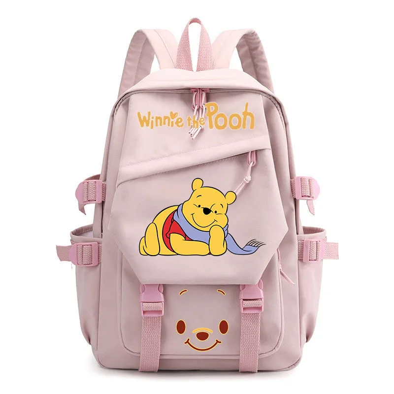 MINISO Winnie the puh plecak Anime Cosplay Unisex tornister szkolny kreskówkowy tornister torba na zewnątrz uroczy prezent