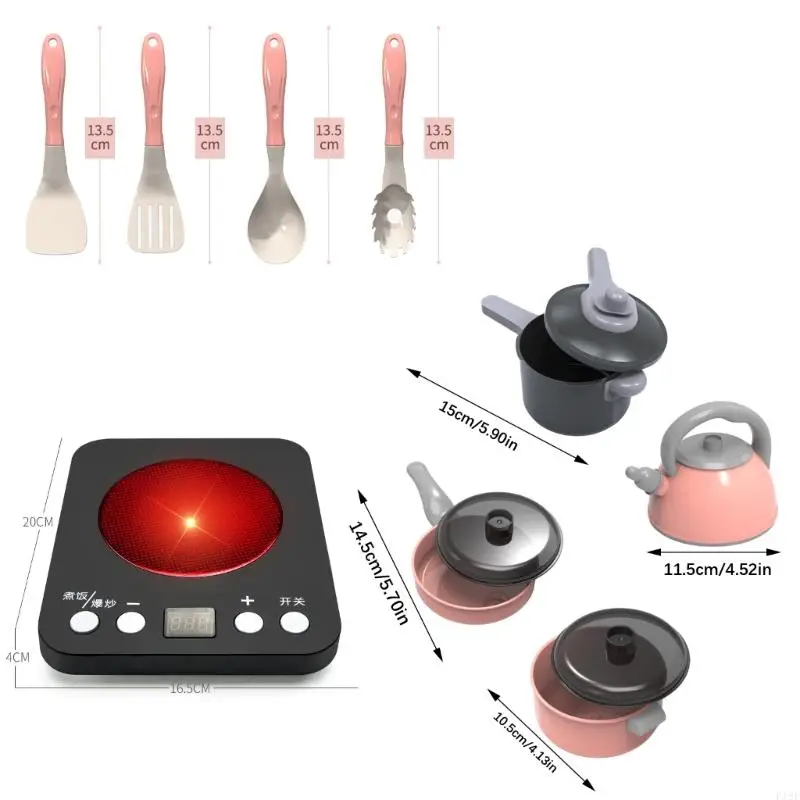 Conjunto cozinha infantil com surpresa, brinquedo vegetal, jogo educacional, bordas arredondadas e seguras, plástico f19f