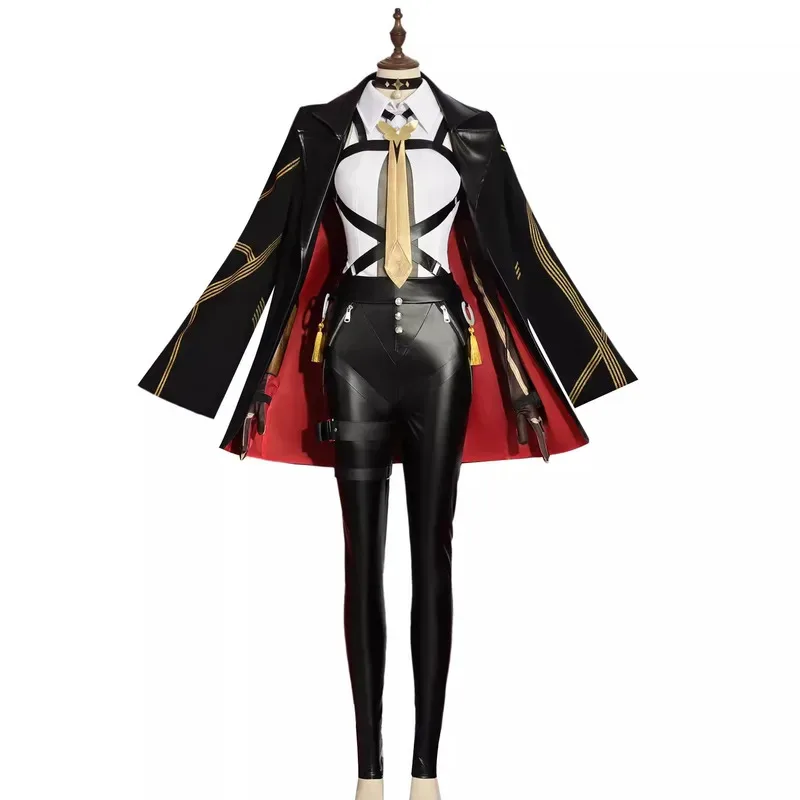 أزياء أنيمي إيفلين التأثيرية شعر مستعار لعبة zzz Zenless Zone Zero Chevalier ملابس موحدة للهالوين بدلة نسائية للحفلات التنكرية