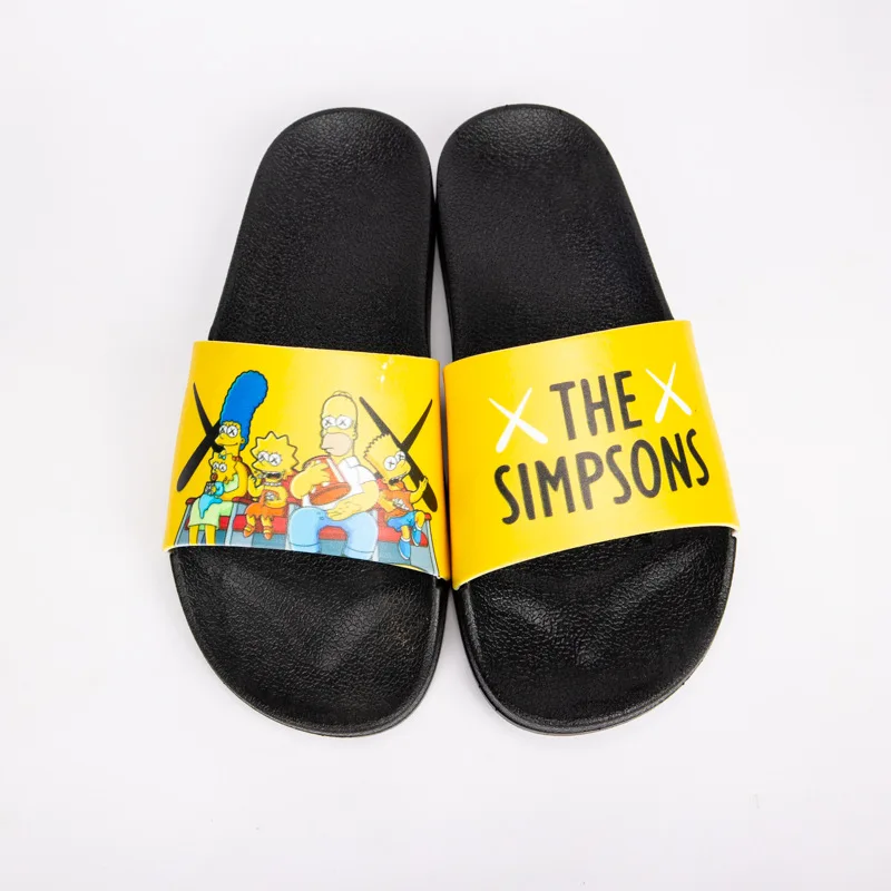 Disney The Simpsons Slippers Kawaii Slide Eva Shoes Bathroom Slippers Summer Anime Cartoon Breathable Comfortable Unisex Gifts