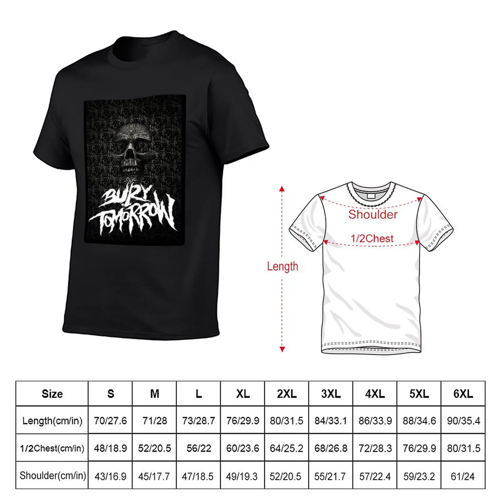 BURY TOMORROW MUSIC ARTWORK T-Shirt blanks summer clothes t shirts men