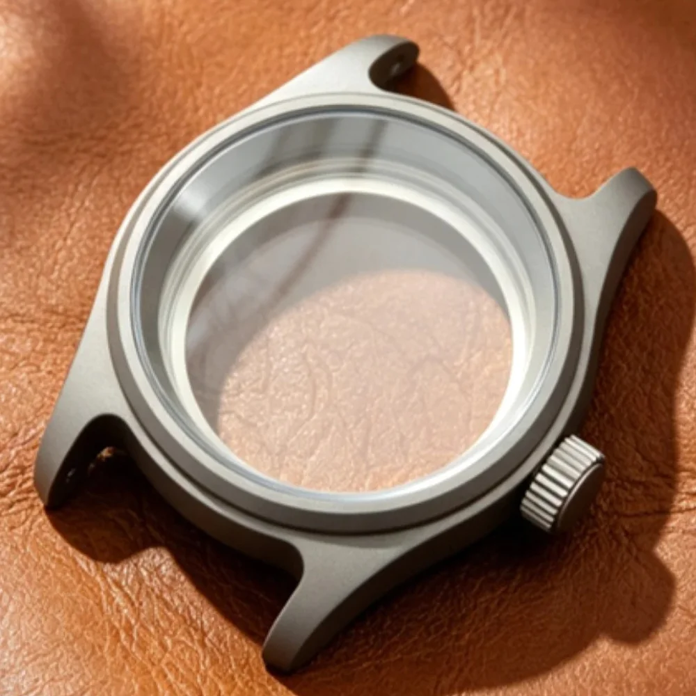 36mm Titanium Alloy Gray Watch Case NH35 10ATM Shell for 20mm Strap for NH34 NH36 4R35 4R36 7S26 Movement Sapphire Glass