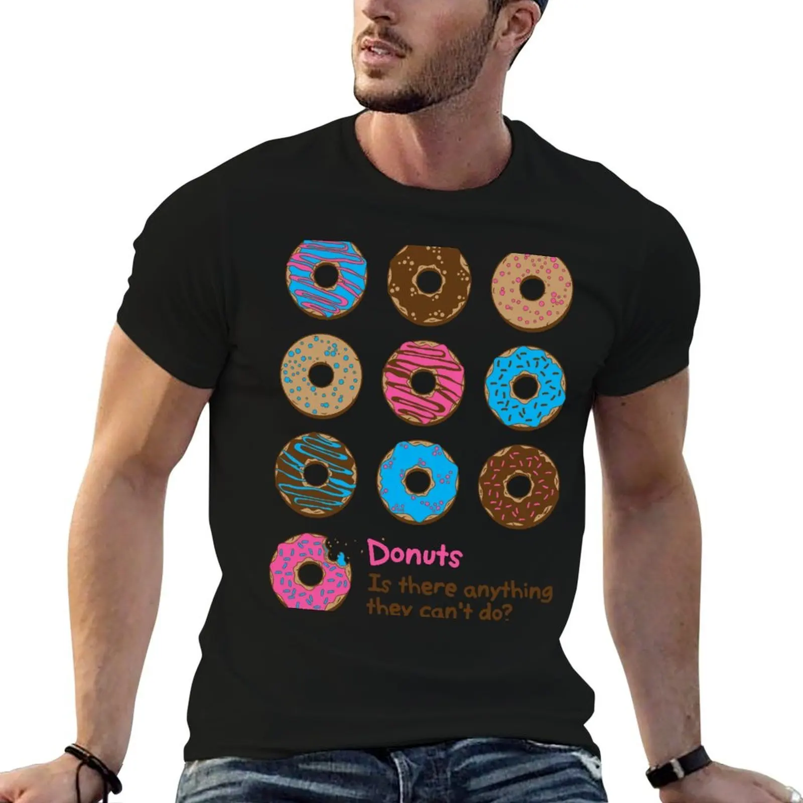 Mmmm donuts! T-Shirt t shirts for man slim fit t shirt for man man t shirt summer T-shirt