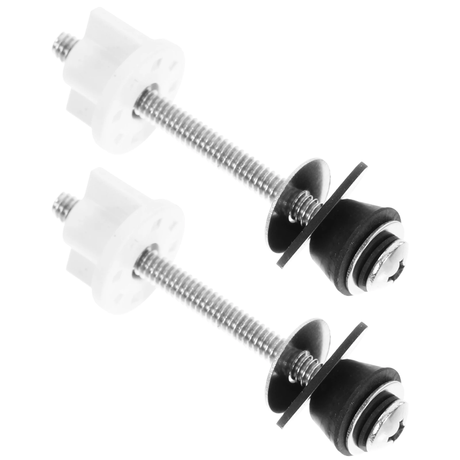 

2 Pcs Toilet Seat Screws Stainless Steel Fixing Bolts Universal Mounting Hinges Replacement Practical Tools Accessories