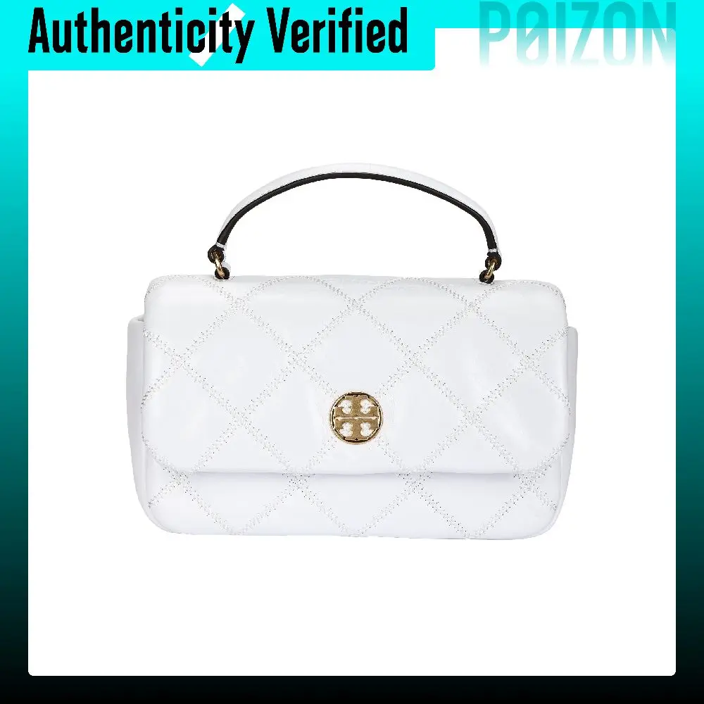 TORY BURCH Willa Brand Logo Handbag Mini Women's White 171934-100