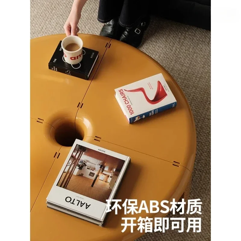 Split side table, medieval creative small table, small apartment coffee table