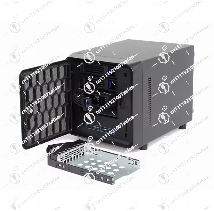 Integrated four-bit network storage device I3/I5 black NAS host with ESXI PVE USB interface, 2U rack type