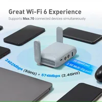 GL.iNet Beryl AX (GL-MT3000) WiFi 6 Travel Router – Gigabit, Captive Portal Login, VPN, Hotel WiFi Sharing – view 2