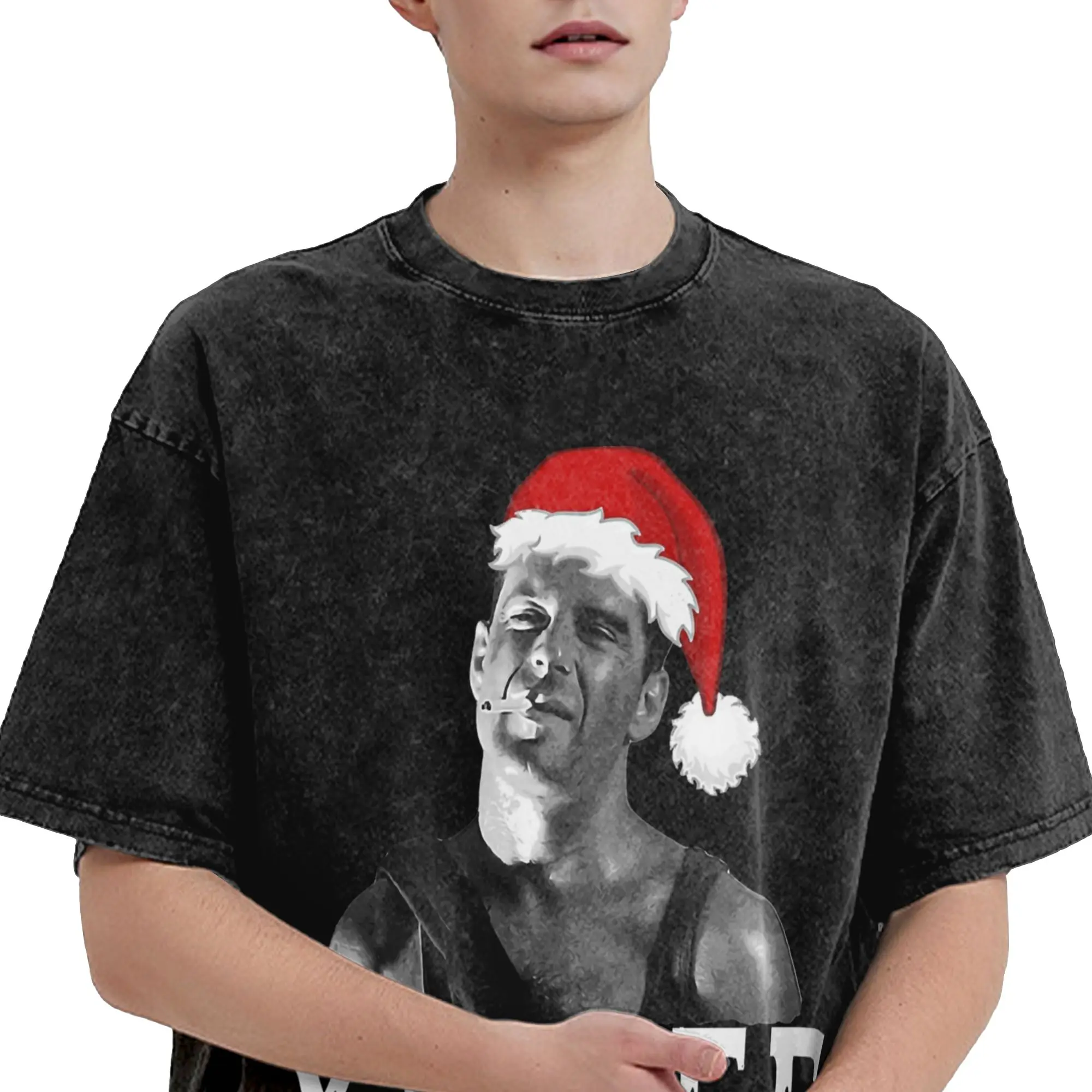Die Hard - YIPPEE KI YAY  Washed T Shirt Streetwear Hip Hop Novelty T-Shirt  Tees for Men Women 100% Cotton High Street