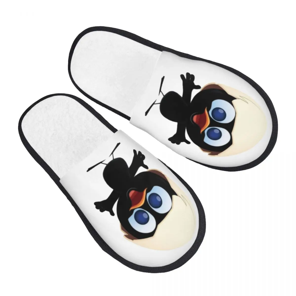 

Memory Foam Slippers Women Soft Warm Comic Cartoon Chiken House Slippers