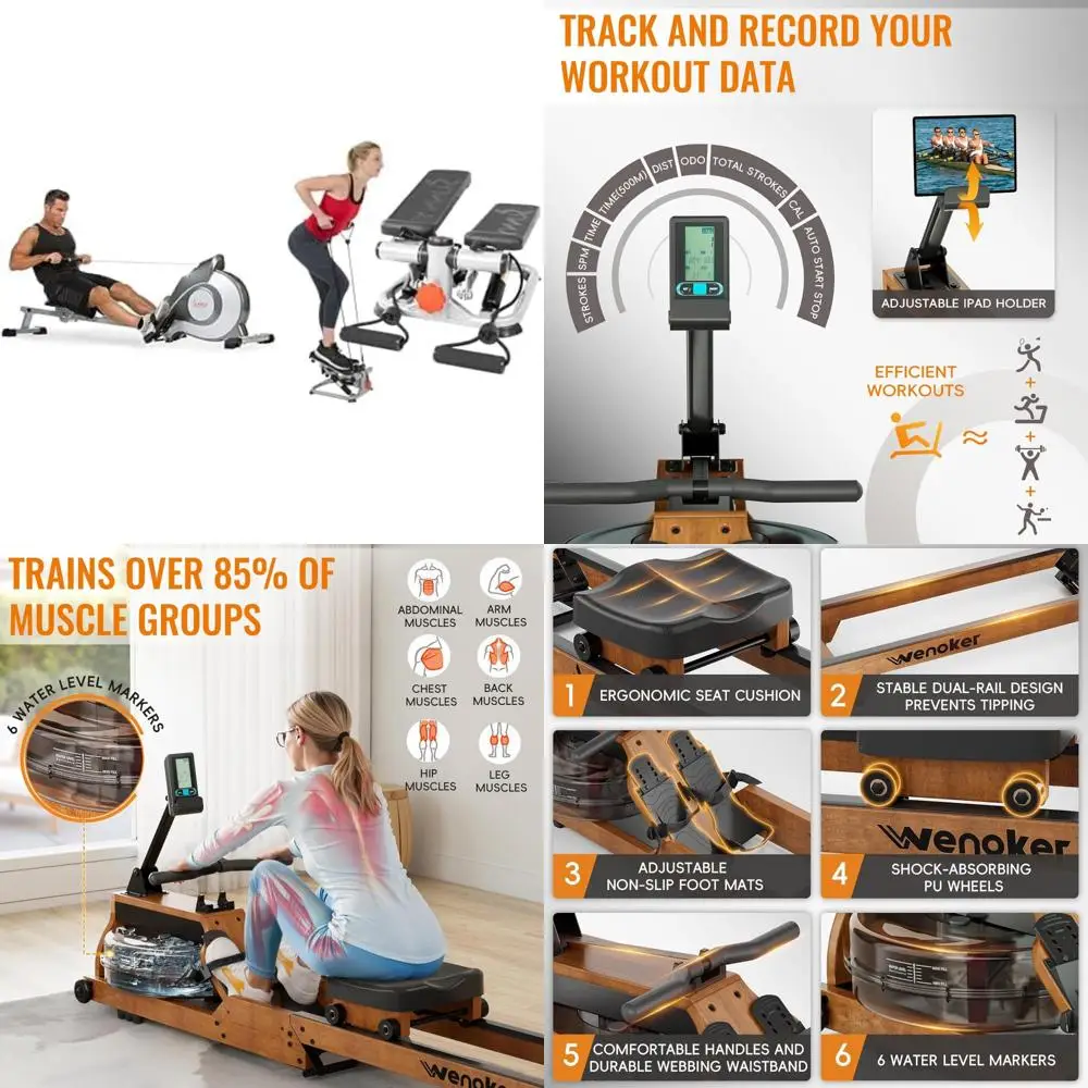 آلة التجديف المغناطيسية للصحة واللياقة البدنية من صني مع مقاومة قابلة للتعديل وسائر الجسم بالكامل SF-S0 #1