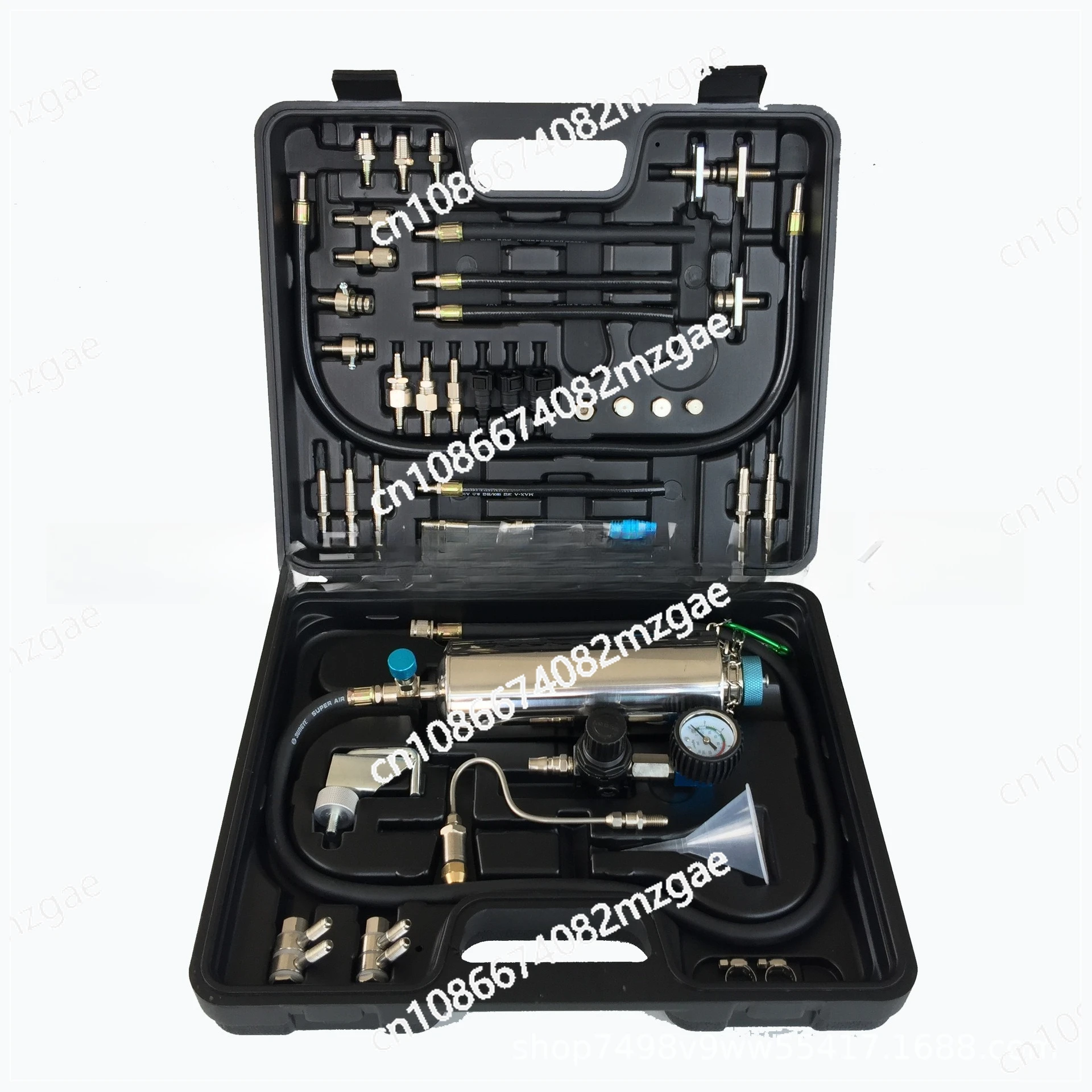 Automotive fuel system non-dismantling cleaning, hanging bottle fuel injector intake three-way catalytic three-in-one cleaning
