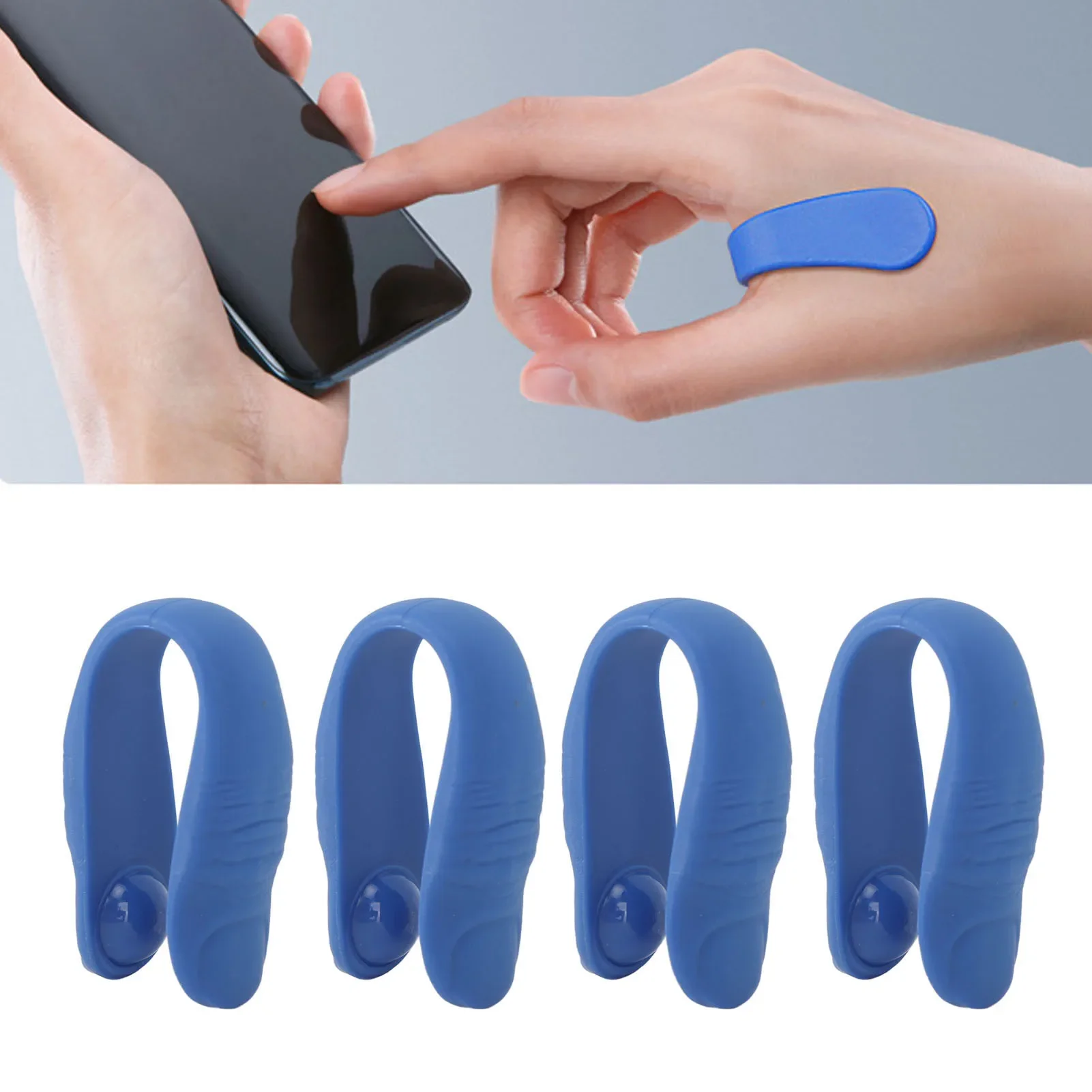 4pcs Hand Pressure Point Clip Stress Reduction Wearable Tension Relief Acupressure Clip Headache Pressure Point Tool