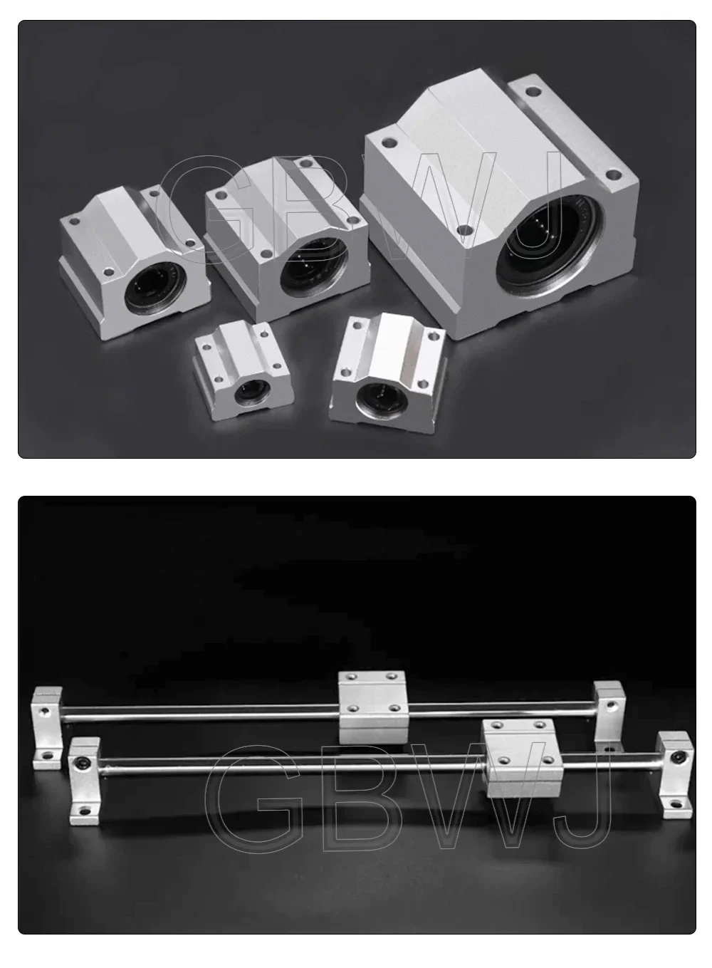 1pc SC8UU SCS8LUU Linear Ball Bearing Block for CNC Router 3D Printer Compatible with SCS6UU SCS10UU SCS12UU SCS13UU Shaft Rod