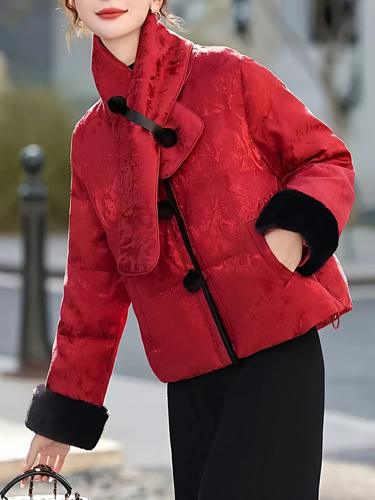 new-chinese-sle-red-ort-cotton-jaet-women's-winter-warm-festive-new-year-celebration-cotton-clothes-sli-model