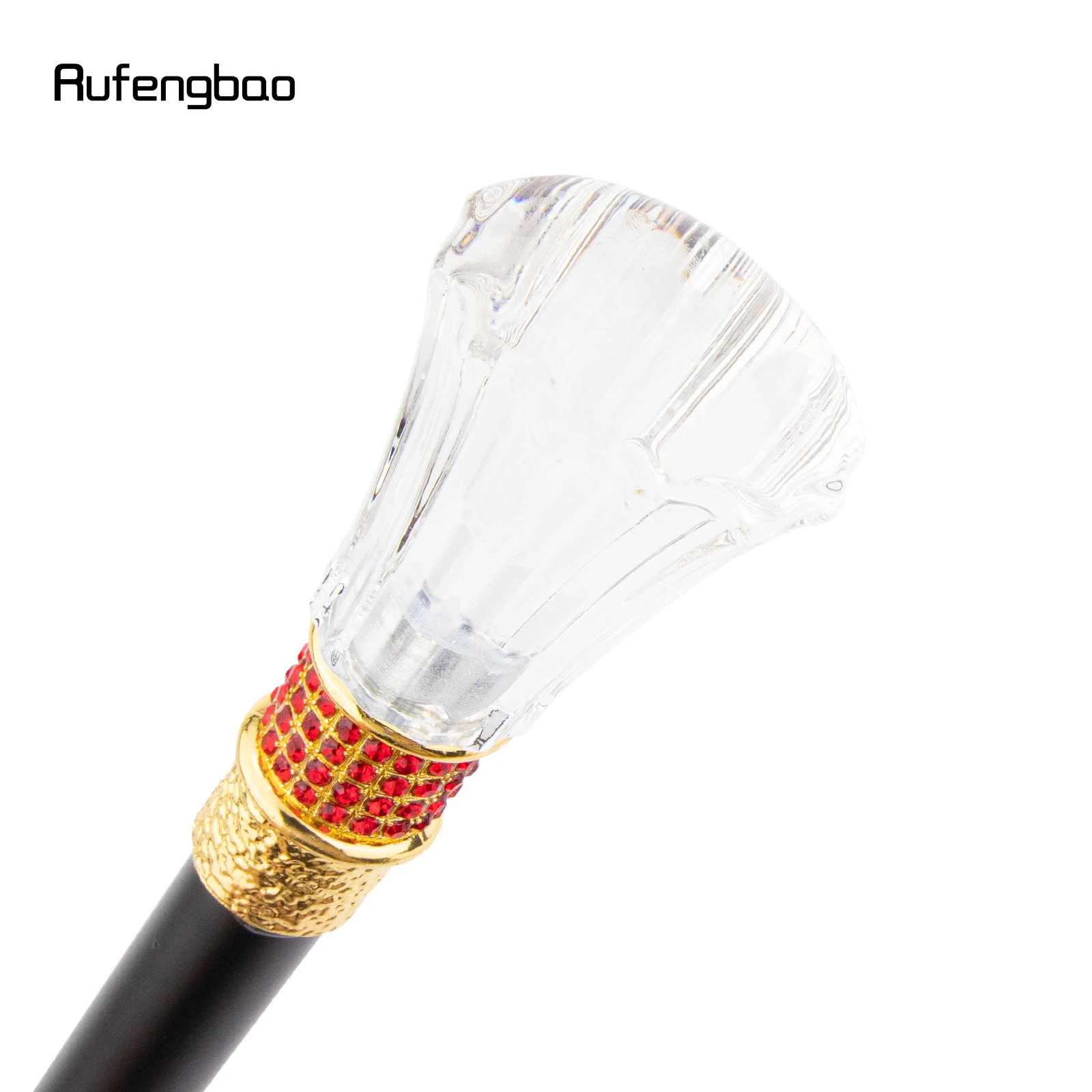 Transparent Ball Glass Golden Red Alloy Fairy Wands for Girls Princess Walking Stick Wand Cosplay Wedding Birthday Party 92cm