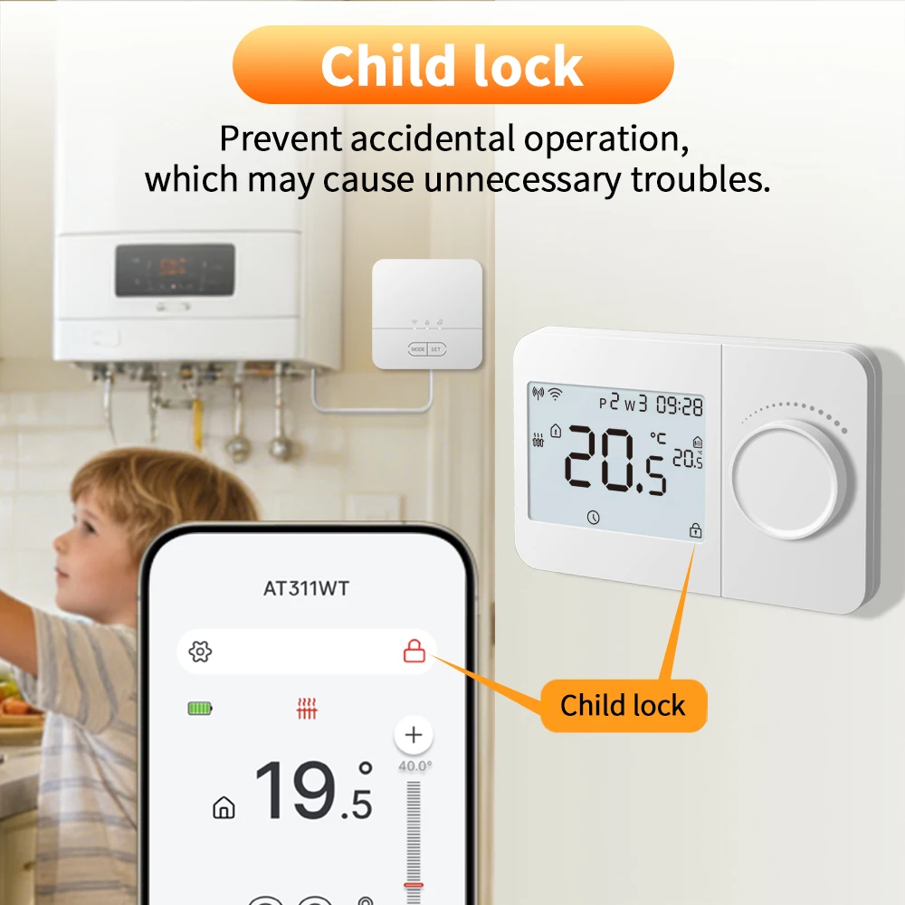 Thermostat sans fil Opentherm - Smart Thermostat Boiler Opentherm avis et prix