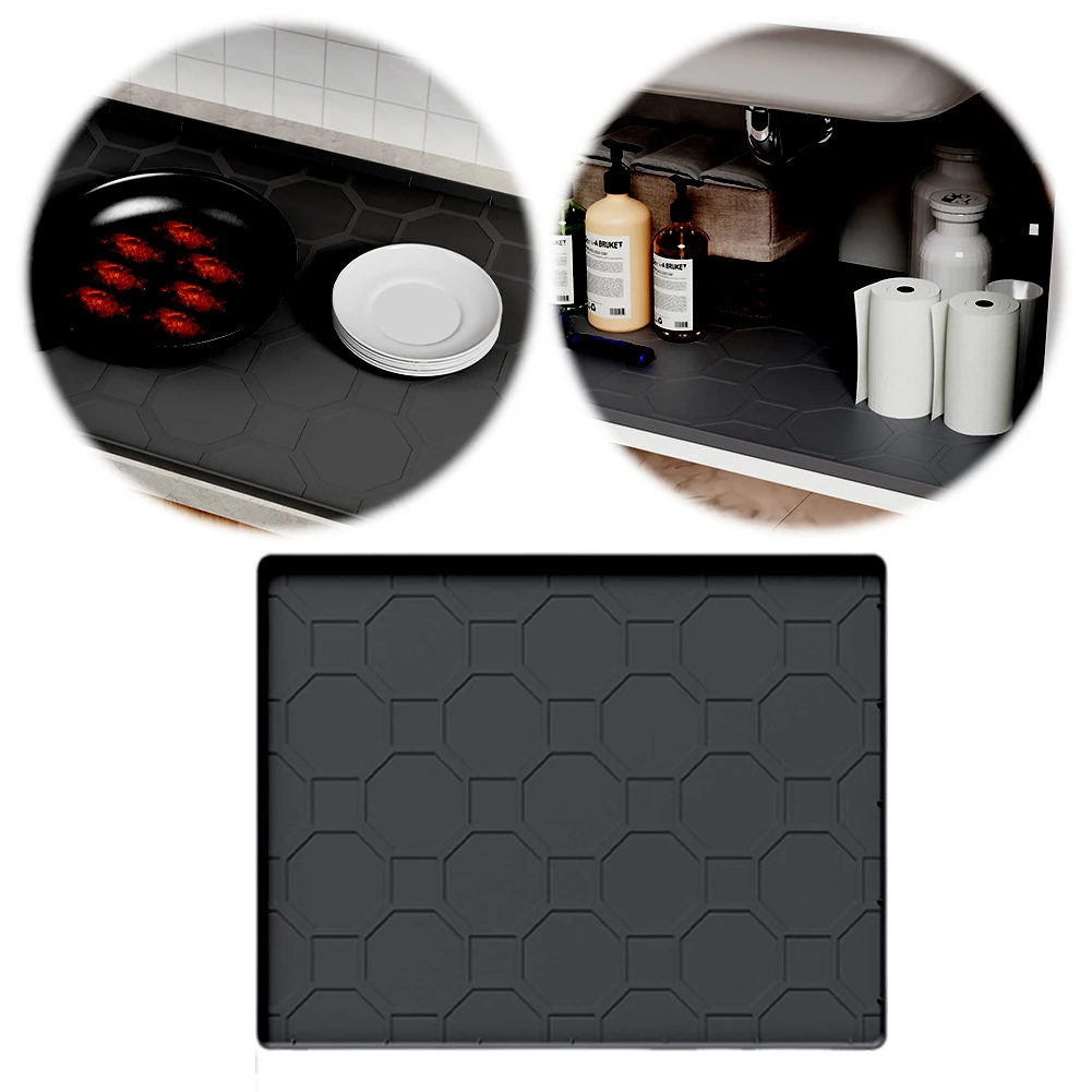 

Storage Insulation Mat Non-Slip Silicone Cat Litter Box Mat Waterproof Shelf Liner Protector Home Organizers and Storage