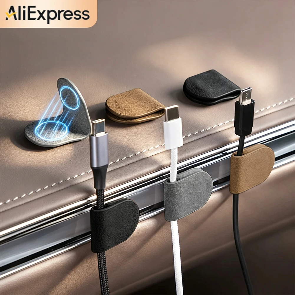 1/2/4PCS Magnetic Car Cable Organizer Wire Management Fixed Clip Accessories For Land Rover Defender 90 110 130 Range Rover Spor