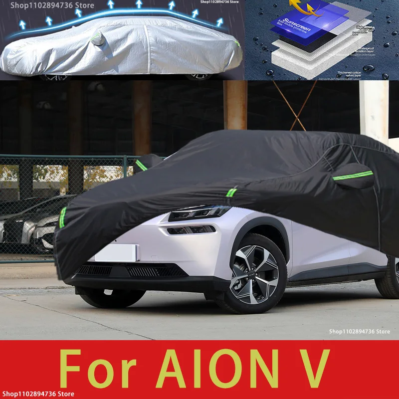 

For AION V fit Outdoor Protection Full Car Covers Snow Cover Sunshade Waterproof Dustproof Exterior Car accessories