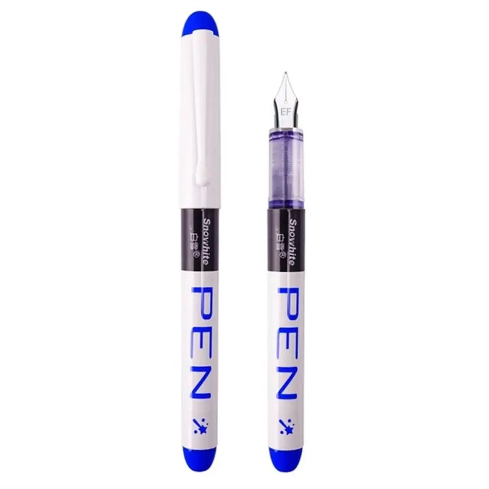 Quick-Drying Fountain Pen Multi-Color Large Capacity Straight Liquid Pen 8 Colors 0.38mm Writing Ink Pens Office Accessories