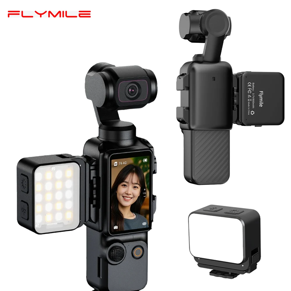 Flymile Fill Light for DJI Osmo Pocket 3/4 Camera Accessorie