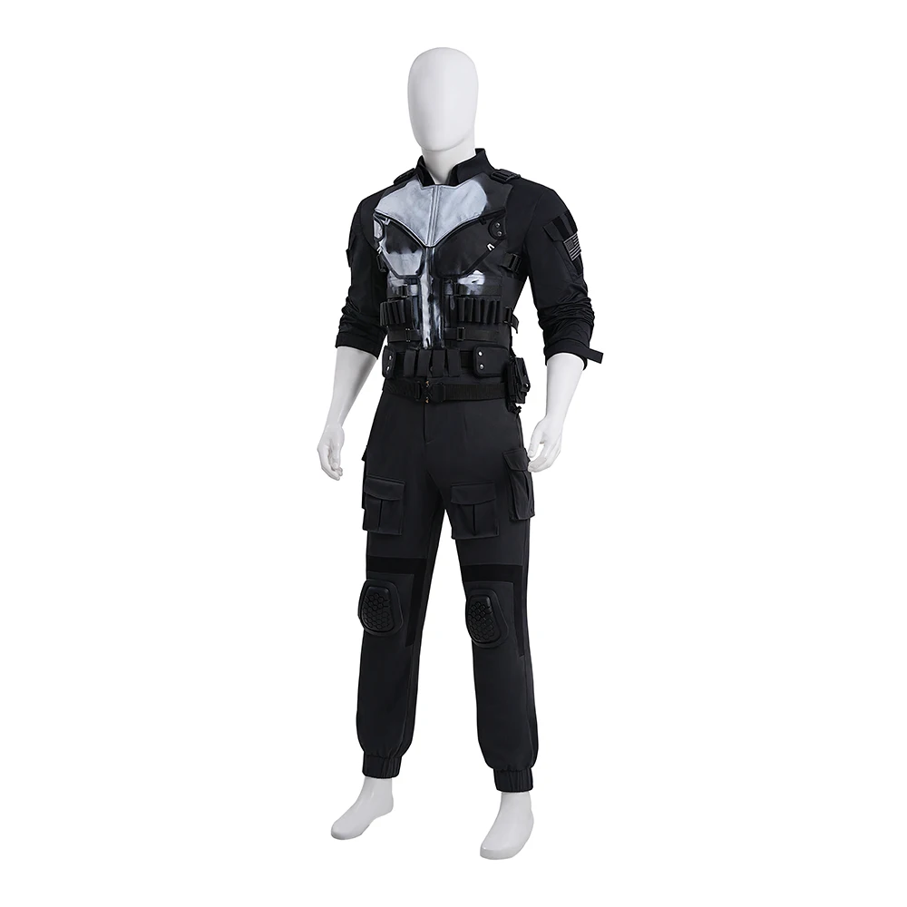 Каратель Косплей Костюм Демар Человек Маскировка Хэллоуин Карнавальные Вечерние Наряды