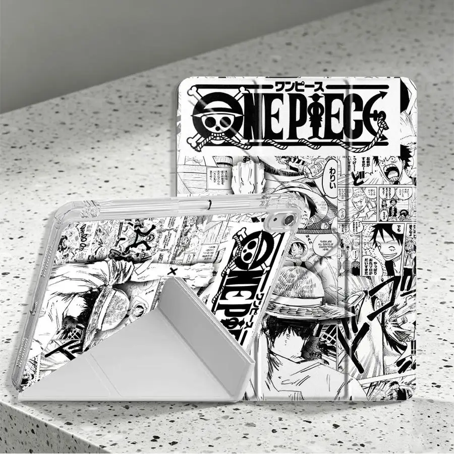 One Piece Luffy Anime Tablet Case For Samsung Galaxy Tab A11 S9 Plus S7 FE S8 S10 Lite A9 Plus A8 With Pen Slot Cover