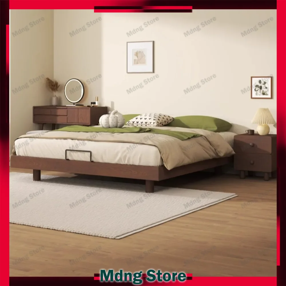 

King Size Nightstands Beds Large Under Storage French Floor Beds Sleeping Two Persons Muebles Para El Hogar Home Decoration