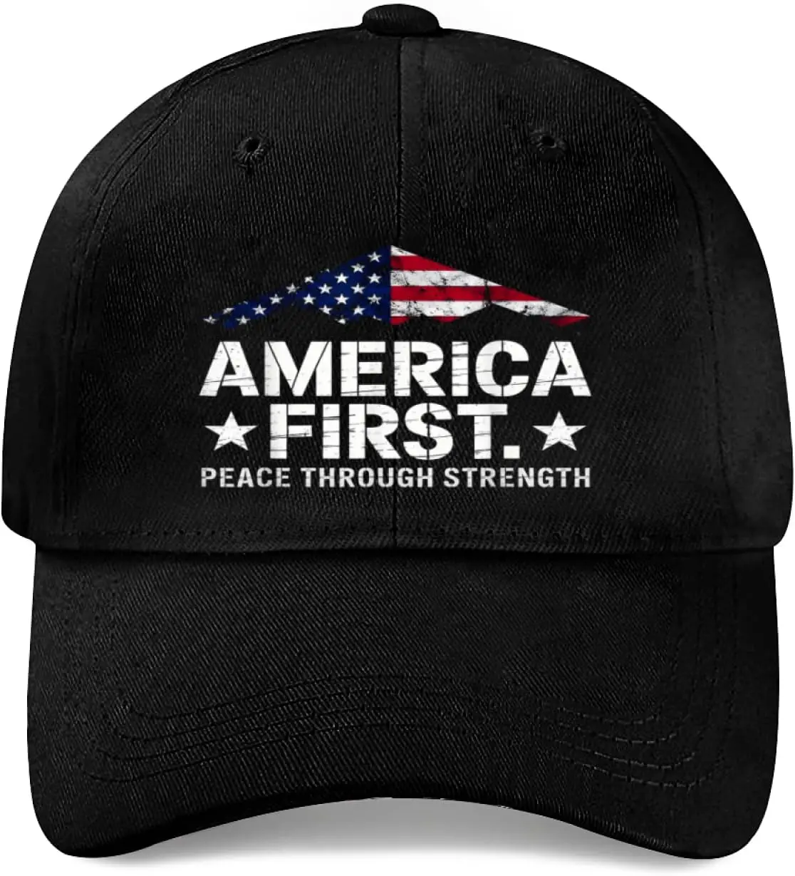 America First for Men Women, Funny Adjustable Cottom Baseball Cap