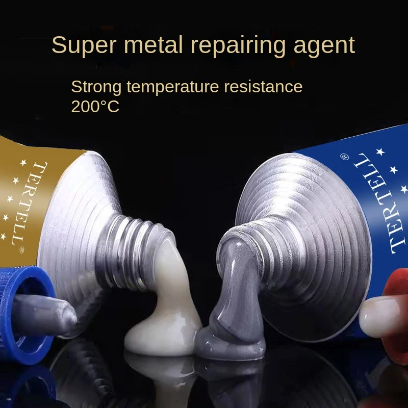 Metal Repairing Adhesive High Strength Hardness AB Glue High Temperature Resistant Waterproof Welding Iron Steel Casting Agent