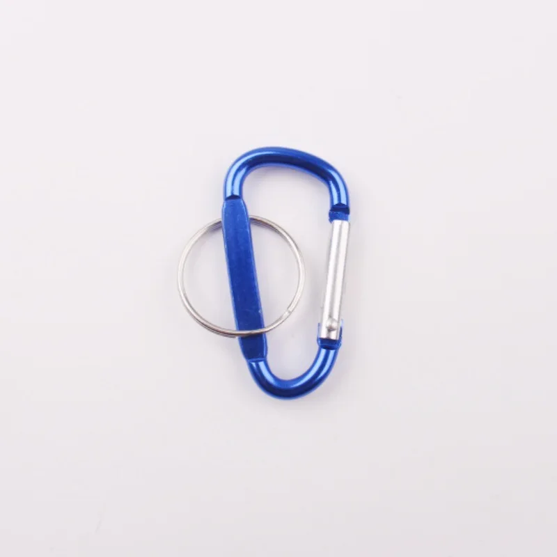 Factory Custom 12KN Outdoor Aluminum Engraved Carabiner Logo for Climbing