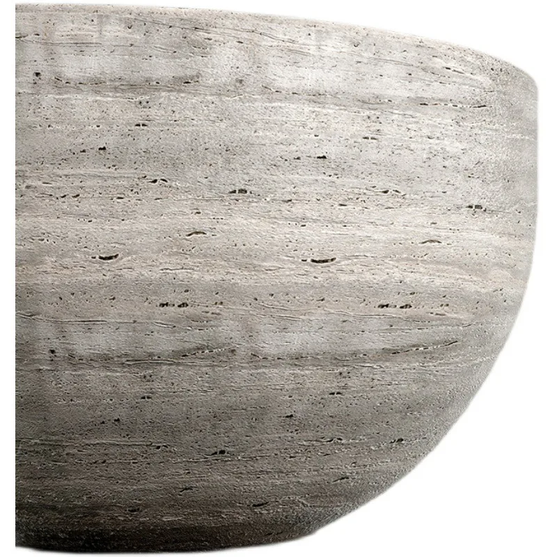 Special-shaped creative designer with the same round corner table, wabi-sabi wind living room coffee table