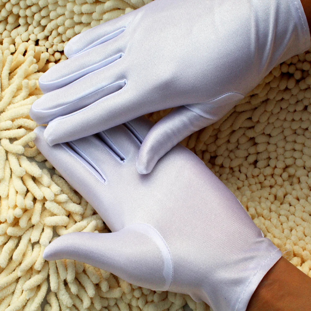 ถุงมือผู้ชาย 3 คู่สําหรับการตรวจสอบเครื่องประดับมารยาทยืดยืดหยุ่นยืดหยุ่น Man