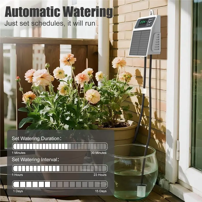 【NOW SAVE】DIY For Garden Watering System Solar Powered Automatic Drip Irrigation For Garden Balcony Hose Irrigation System