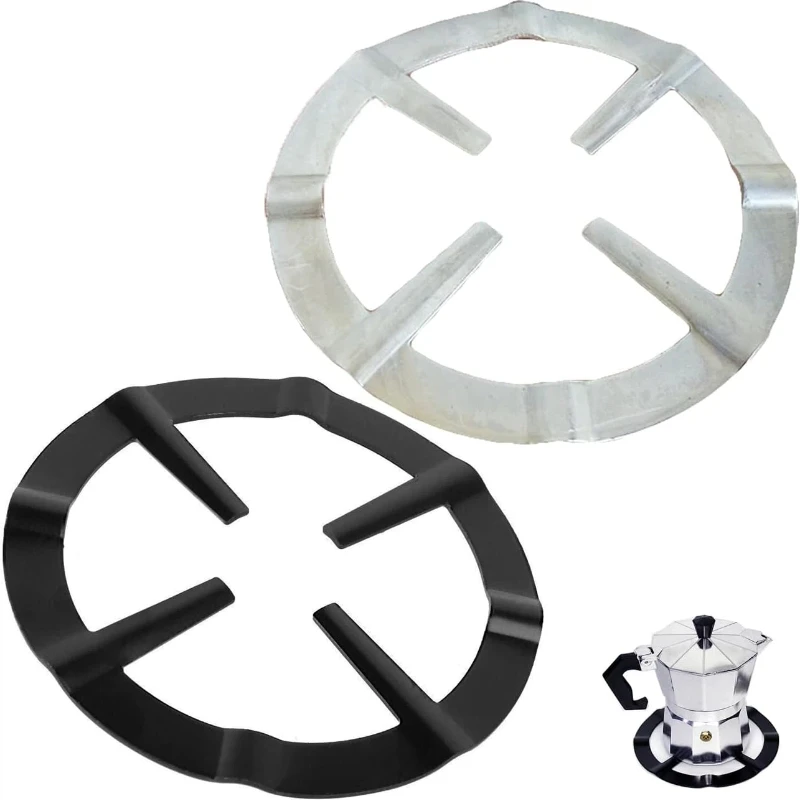 

2PCS Coffee pot, simmering ring, mocha pot, gas stove bracket, gas ring reducer tripod, 5.1 inches (approximately 13 CM)