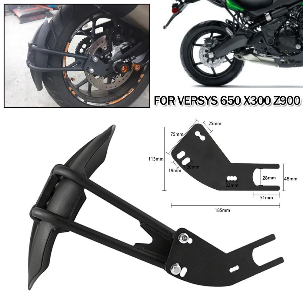 

Задний брызговик для Kawasaki ER6N Z900 VERSYS X300 650 Z650 Z800 для Honda X4 задний Чехол для мотоцикла