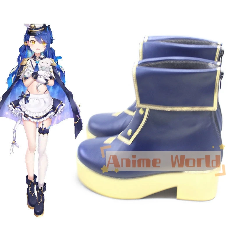 Amamiya Kokoro Militäruniform Maid Cosplay Schuhe Halloween Karneval Stiefel Nach Maß