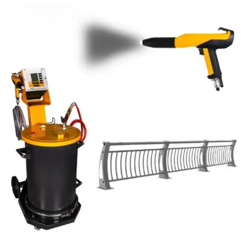 

Metal Coating Machinery Electrostatic Powder Coating Machine with Manual Spray Gun for Sale