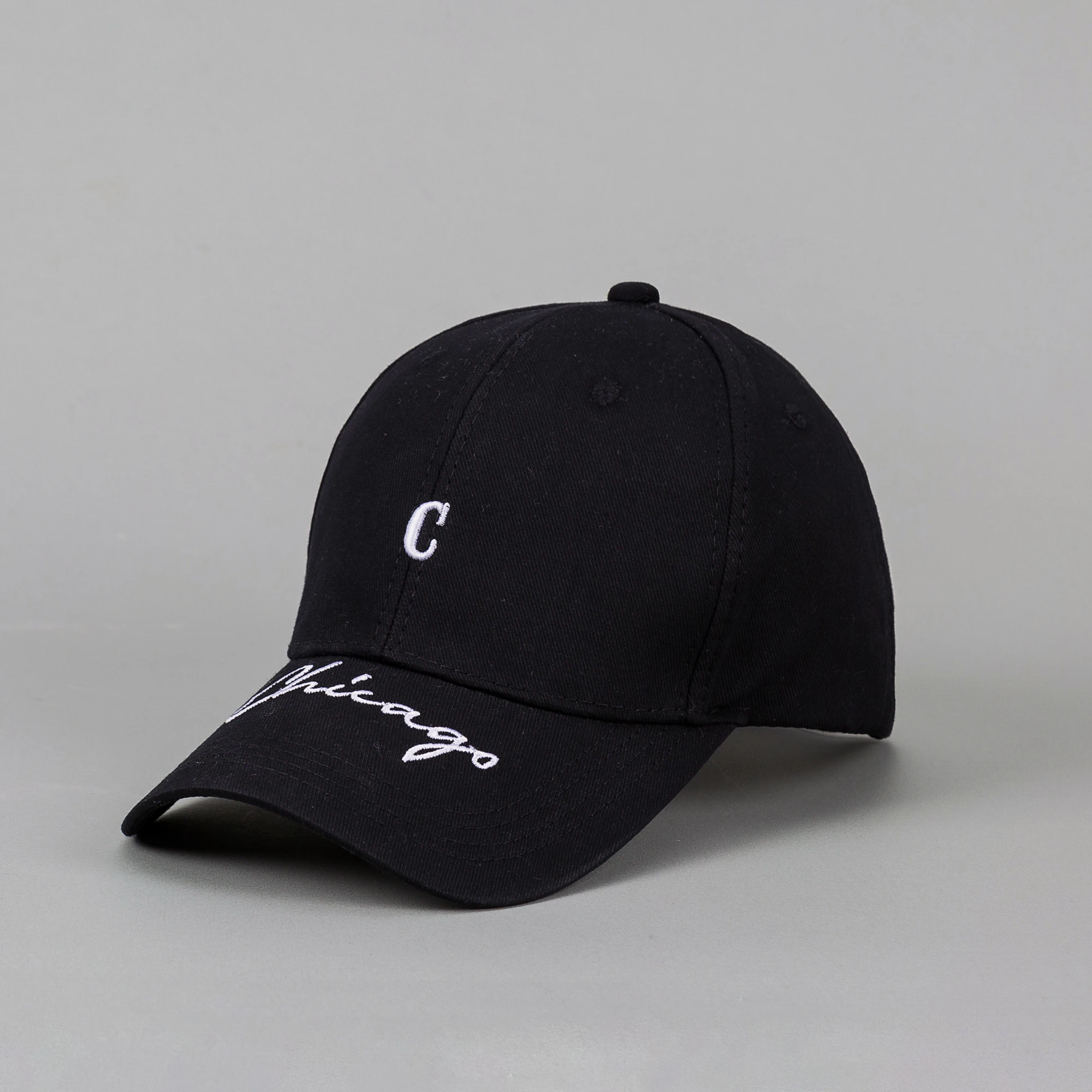 Chicago Letter Embroidered Baseball Cap Adjustable Unisex Hip Hop Streetwear Sun Hat for Outdoor Sports - view 5