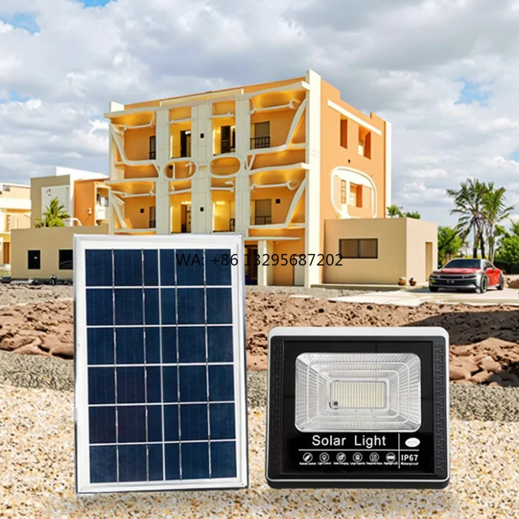 

Remote Control Super Bright Outdoor Solar Light for Courtyard, Construction Site, and Roadside