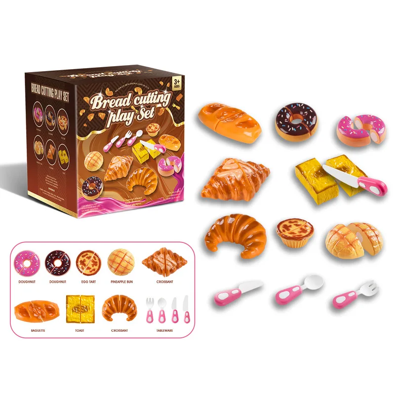 Keuken Rollenspel Speelgoedset voor Meisjes Dessert Simulatie Thee Tijd Cut-Cut-Liefde Zoete lekkernijen Fantasiespel Cadeau voor kinderen