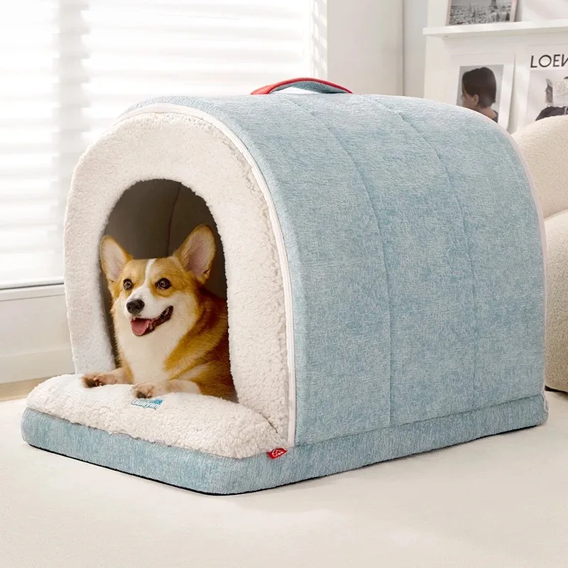 Luxury Kennel, Four-season Dog House, Removable and Washable Dog House, Semi-closed Security, Cat Nest To Keep Warm in Winter